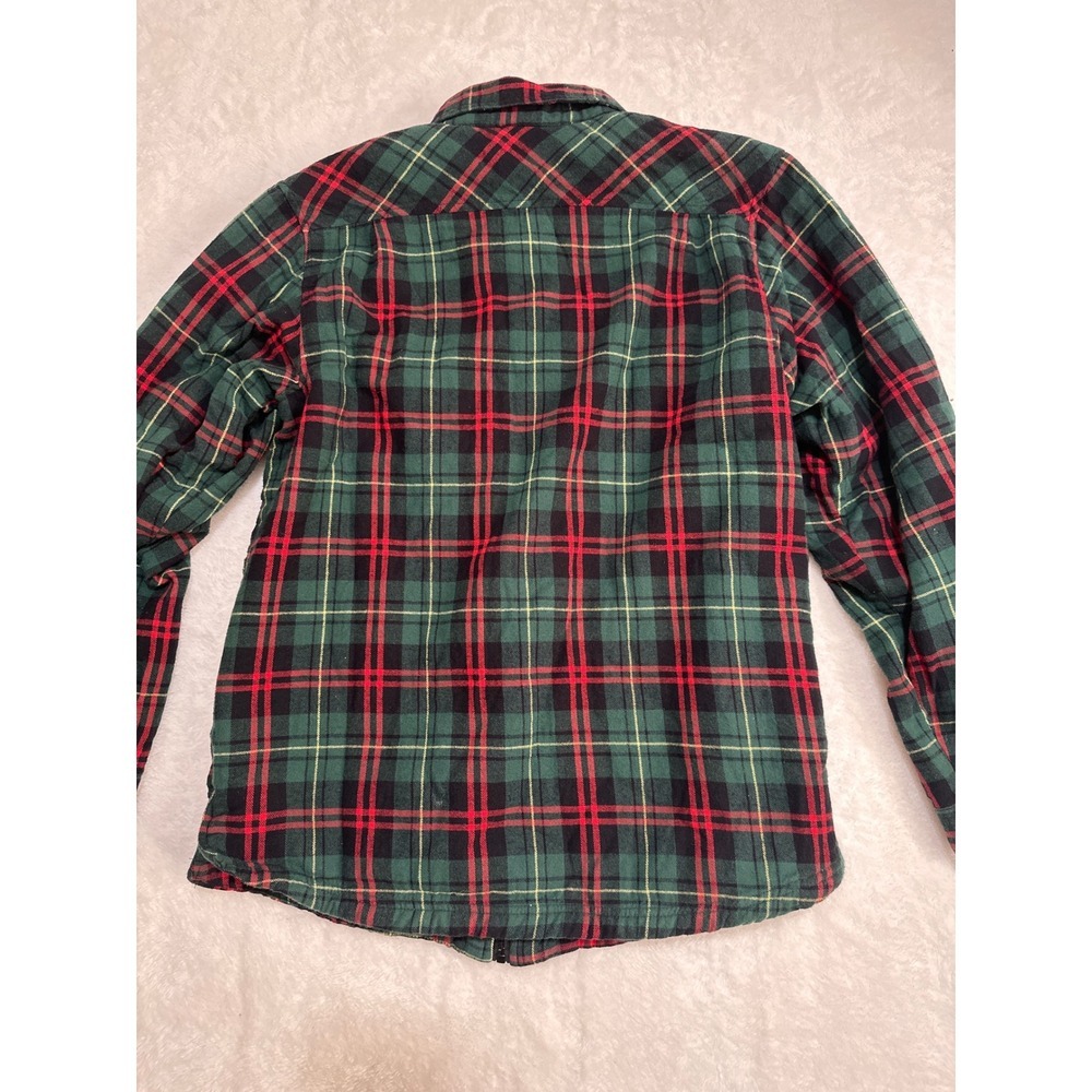 4x4 Sherpa Lined Plaid Flannel Jacket Zip Up Warm Winter Women XL - Picture 11 of 11